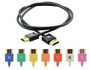 KRAMER CABLE HDMI FLEXIBLE ALTA VELOCIDAD CON ETHERNET ULTRA PLANO COLOR NEGRO (C-HM/HM/PICO/BK-10)