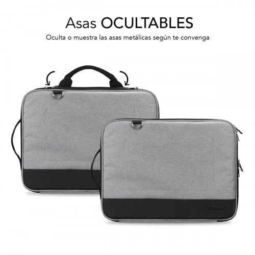 FUNDA ORDENADOR ADVANCE LAPTOP SLEEVE 13,3-14" GREY - Imagen 4