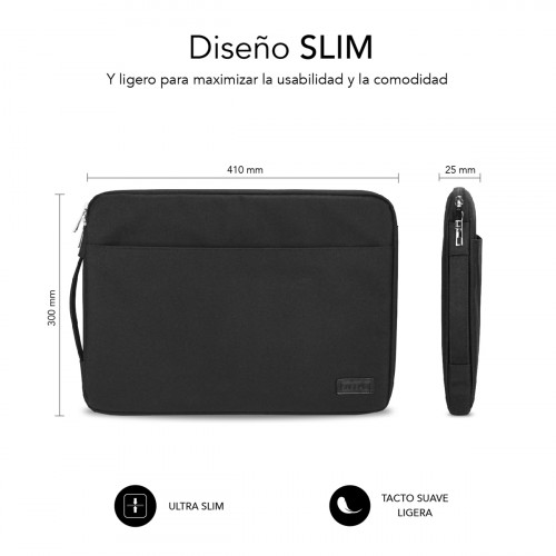 SUBBLIM Funda Ordenador Urban Laptop Sleeve 15,6" Black - Imagen 5