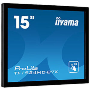 iiyama ProLite TF1534MC-B7X monitor pantalla táctil 38,1 cm (15") 1024 x 768 Pixeles Multi-touch Multi-usuario Negro