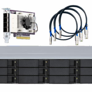 QNAP TL-R1200S-RP caja para disco duro externo Carcasa de disco duro/SSD Negro, Gris 2.5/3.5"