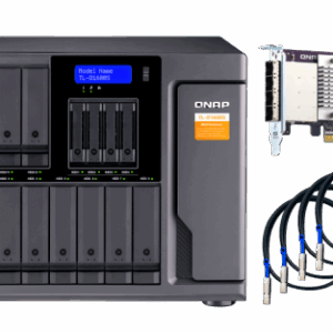 QNAP TL-D1600S caja para disco duro externo Carcasa de disco duro/SSD Negro, Gris 2.5/3.5"