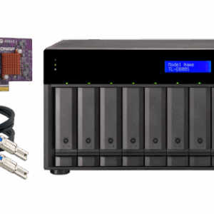 QNAP TL-D800S caja para disco duro externo Carcasa de disco duro/SSD Negro, Gris 2.5/3.5"