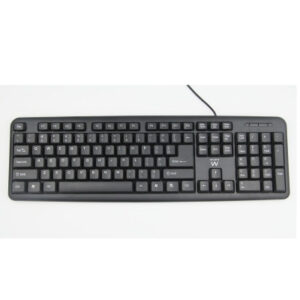 EWENT TECLADO STANDARD SLIM USB NEGRO (EW3109)