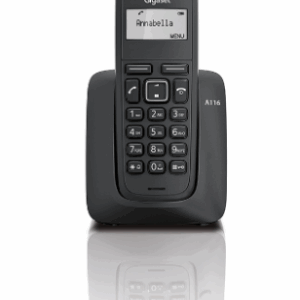 Gigaset A116 Teléfono DECT Identificador de llamadas Negro