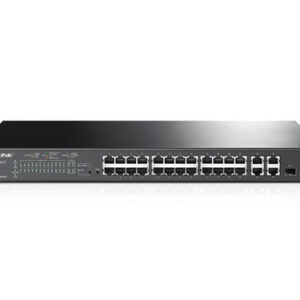 TP-LINK T1500-28PCT Gestionado L2 Fast Ethernet (10/100) Energía sobre Ethernet (PoE) 1U Negro