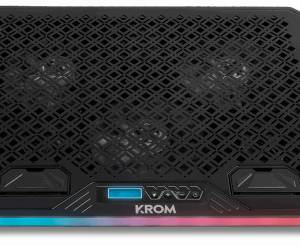 KROM BASE REFRIGERACION PORTATIL HASTA 19". SOPORTE SMARTPHONE. HUB 2 X USB. RGB (NXKROMKOOLER)