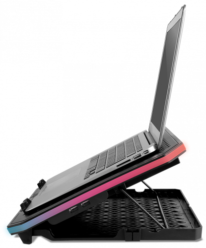 KROM BASE REFRIGERACION PORTATIL HASTA 19". SOPORTE SMARTPHONE. HUB 2 X USB. RGB (NXKROMKOOLER) - Imagen 9