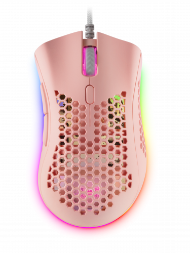 Mars Gaming MMEXP, Ratón Gaming RGB Ultraligero Rosa - Imagen 3