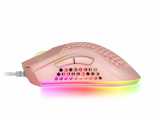Mars Gaming MMEXP, Ratón Gaming RGB Ultraligero Rosa - Imagen 4