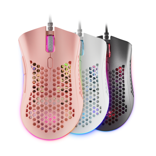 Mars Gaming MMEXP, Ratón Gaming RGB Ultraligero Rosa - Imagen 9