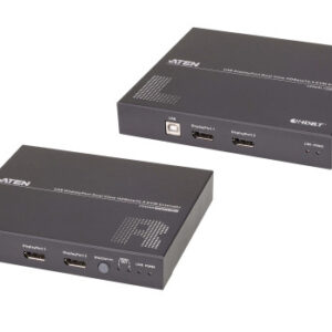 Aten Extensor de KVM USB DisplayPort de vista doble HDBaseT™ 2.0 (4K a 100 m para vista individual)