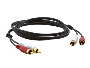 Kramer Electronics 2xRCA, M/M, 1.8m cable de audio 1,8 m RCA Negro