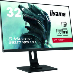 MONITOR IIYAMA 32" GAMING G-MASTER, GB3271QSU-B1,QHD, 2560 x 1440, 1MS, 165HZ, ALT, INCL, REG ALT, USB, HDMI, DISPLAYPORT