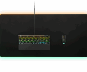 Steelseries QcK Prism Cloth Alfombrilla de ratón para juegos Negro