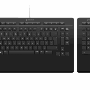 3Dconnexion Keyboard Pro with Numpad teclado USB Negro