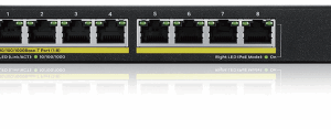 ZYXEL GS1915-8EP, 8-PORT GBE POE SMART HYBRID MODE SWITCH, STANDALONE OR NEBULAFLEX CLOUD, 60 WATT 802.3AT, DESKTOP, FANLESS