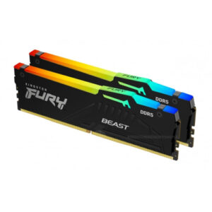 MEMORIA KINGSTON FURY BEAST RGB DDR5 64GB KIT2 5200MT/S CL4