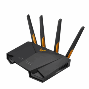ASUS 90IG0790-MO3B00 router inalámbrico Gigabit Ethernet Doble banda (2,4 GHz / 5 GHz) Negro, Naranja