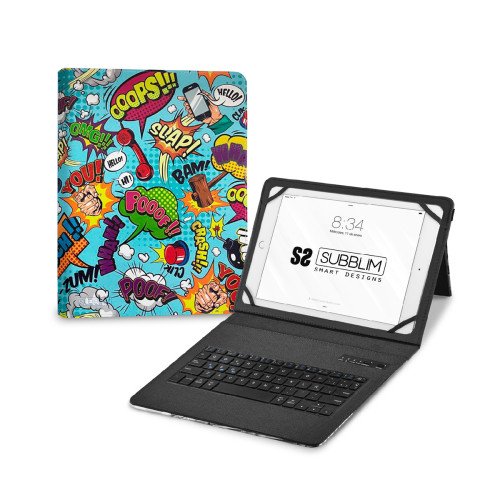 SUBBLIM Funda con Teclado Keytab Pro BT Trendy Comic - Imagen 2