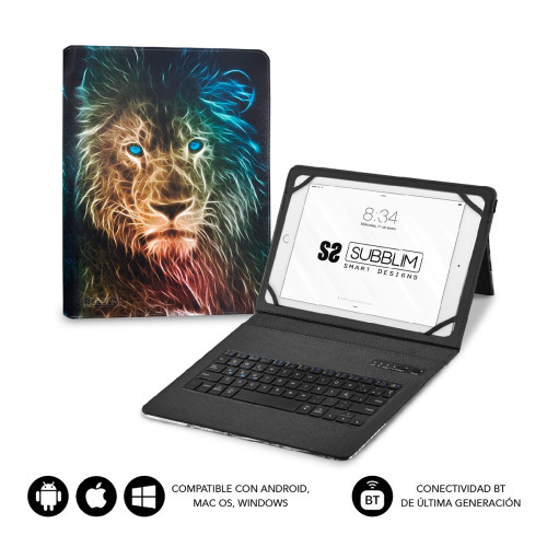 SUBBLIM Funda con Teclado Keytab Pro BT Trendy Leon - Imagen 3