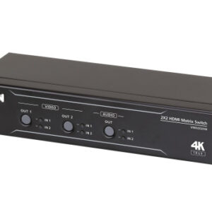 ATEN Switch de matriz HDMI 4K real 2 x 2 con desincrustador de audio