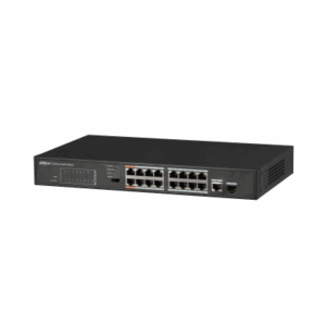 (DH-PFS3117-16ET-135) DAHUA SWITCH POE 16 PUERTOS + 1 PUERTO GIGABIT
