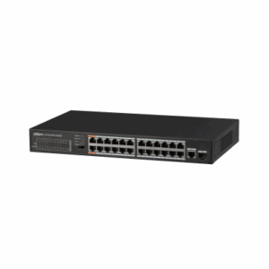 (DH-PFS3125-24ET-190) DAHUA SWITCH POE 24 PUERTOS + 1 GIGABIT COMBO RJ45/SFP