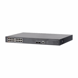 DAHUA - DH-PFS4218-16GT-240 - SWITCH POE 16 PUERTOS GIGABIT + 2 SFP UPLINK GIGABIT 240W 802.3AT MANEJABLE LAYER 2