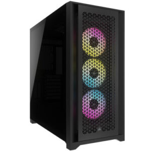 CAJA CORSAIR ICUE 5000D RGB AIRFLOW CRISTAL TEMPLADO NEGRA CC-9011242-WW