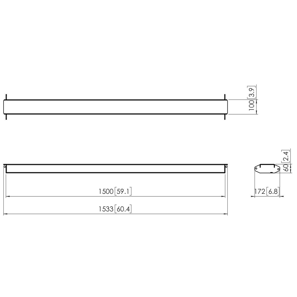 VOGELS GAMA PROFESIONAL COMPONENTES PARA VIDEO WALL SUELO, TECHO Y TECHO SUELO PFA 9130 CONNECT-IT VIDEO WALL CROSS BAR 1500MM NEGRO (PFA9130) - Imagen 3