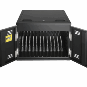 AVer X12 Armario de gestión y carga para dispositivos portátiles Negro