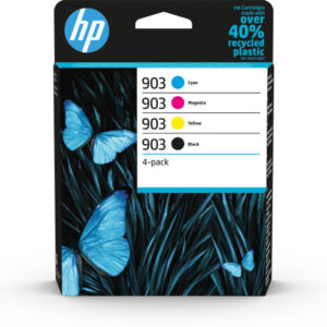 HP Paquete de 4 cartuchos de tinta Original 903 negro/cian/magenta/amarillo