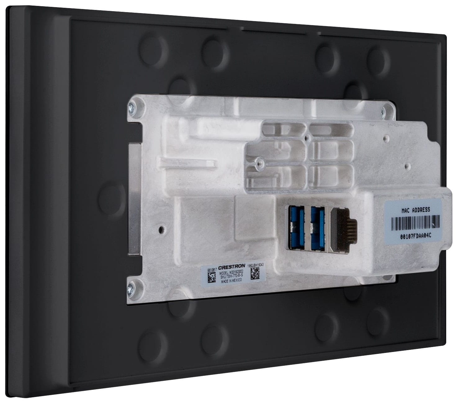 CRESTRON 7 IN. WALL MOUNT TOUCH SCREEN, BLACK SMOOTH (TSW-770-B-S) 6510813 - Imagen 4