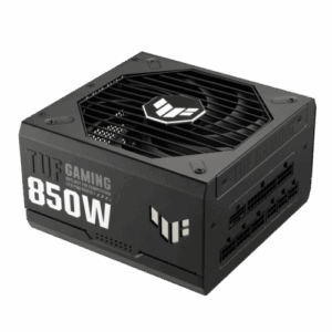 FUENTE ALIMENTACION ASUS TUF-GAMING-850G,850W,CONECTOR 12VHPWR (Fully Modular Power Supply, 80+ Gold Certified, ATX 3.0 Compatible, Military-grade Components, Dual Ball Bearing, Axial-tech Fan, PCB Coating, 10 Year Warranty)