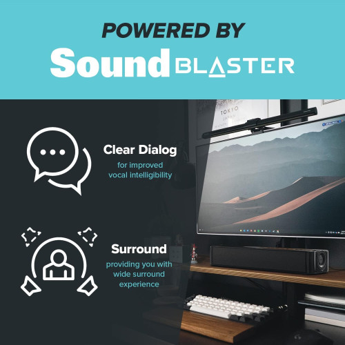 CREATIVE SYS,SPKR STAGE SE BLUETOOTH MULTIMEDIA UNDER MONITOR SOUNDBAR - Imagen 6