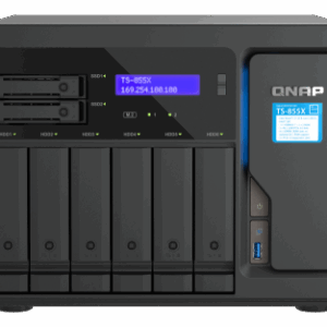 QNAP TS-855X SAN Torre Ethernet Negro C5125