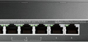 TP-Link TL-SG1006PP switch No administrado Gigabit Ethernet (10/100/1000) Energía sobre Ethernet (PoE) Gris
