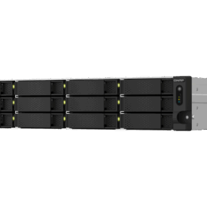 QNAP TS-1264U-RP NAS Bastidor (2U) Ethernet Aluminio, Negro