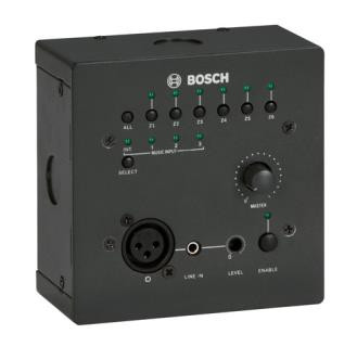 BOSCH PLN-4S6Z PANEL DE PARED REMOTO TODO-EN-UNO, CONTROL DEL DIRECCIONAMIENTO DE MÚSICA AMBIENTAL Y DEL VOLUMEN, SELECCIÓN REMOTA DE 6 ZONAS Y 4 ENTRADAS DE FUENTE DE MÚSICA, ENTRADA DE MICRÓFONO / LÍNEA REMOTA, DISTANCIA DE HASTA 600 METROS CON CAB - Imagen 2