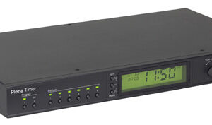 BOSCH PLN-6TMW RELOJ TEMPORIZADOR ,RESPUESTA DE FRECUENCIA 20 HZ A 20 KHZ (-3 DB), 2 PROGRAMAS SEMANALES, 14 TONOS DE CARRILLÓN, 6 SALIDAS DE CONTACTO, CAMBIO AUTOMÁTICO DE HORA ESTÁNDAR A HORARIO DE VERANO, CONTROL DE NIVEL DE MÚSICA AMBIENTAL, 230