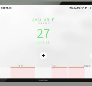 CRESTRON ROOM AVAILABILITY LIGHT BAR FOR TSW-1070 SERIES, BLACK SMOOTH (TSW-1070-LB-B-S) 6511125