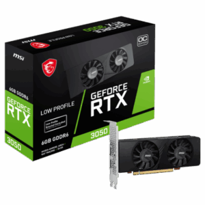 VGA MSI RTX 3050 LP 6G OC,NV,RTX3050,GDDR6,6GB,96BIT,2HDMI+1DP,2 VENTILADORES (LOW PROFILE)