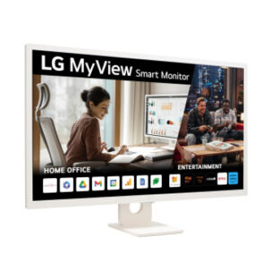 LG MONITOR (32SR50F-W) SMART MONITOR 32" WEBOS 23. PANEL IPS (NORMAL): 1920X1080, SRGB 99%, 250NITS, 3000:1, DIAG. 80CM, HDR10. ENTRADAS: 2XHDMI2.1, 2XUSB VESA 100X100 / BLANCO