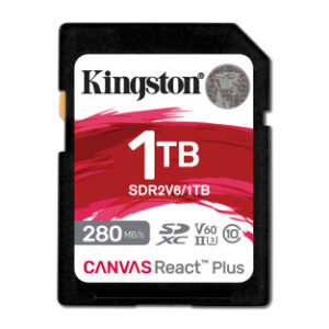 Kingston Technology Canvas React Plus 1 TB SDXC UHS-II Clase 10