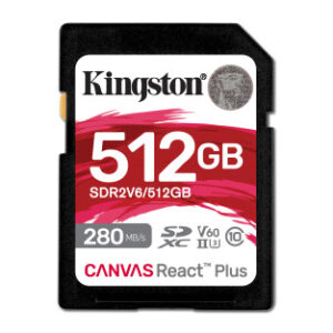 Kingston Technology Canvas React Plus 512 GB SDXC UHS-II Clase 10