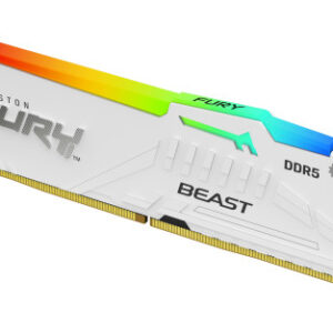 MEMORIA KINGSTON 16GB 6000MT/S DDR5 CL30  FURY BEAST WHITE RGB EXPO - KF560C30BWEA-16