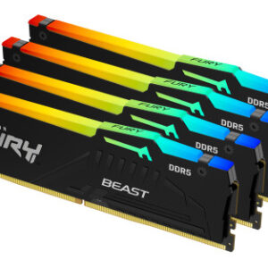 Kingston Technology FURY Beast RGB módulo de memoria 128 GB 4 x 32 GB DDR5