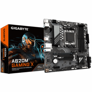 PLACA GIGABYTE A620M GAMING X,AMD,AM5,A620,4DDR5,192GB,VGA+HDMI,GBLAN,4SATA3+1XM.2,6USB3.2,MATX
