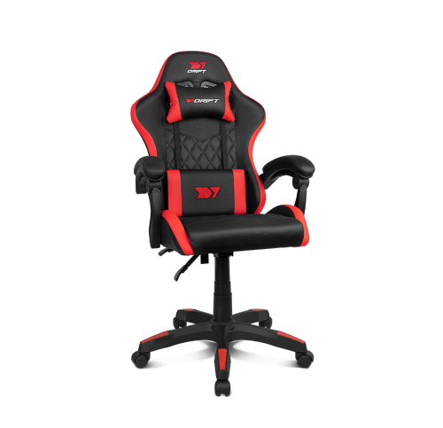 DRIFT DR35BR silla para videojuegos Silla para videojuegos de PC Asiento acolchado Negro, Rojo